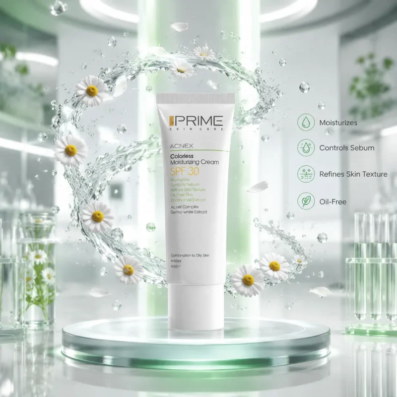 کرم مرطوب‌کننده بی‌رنگ SPF 30 پرایم
