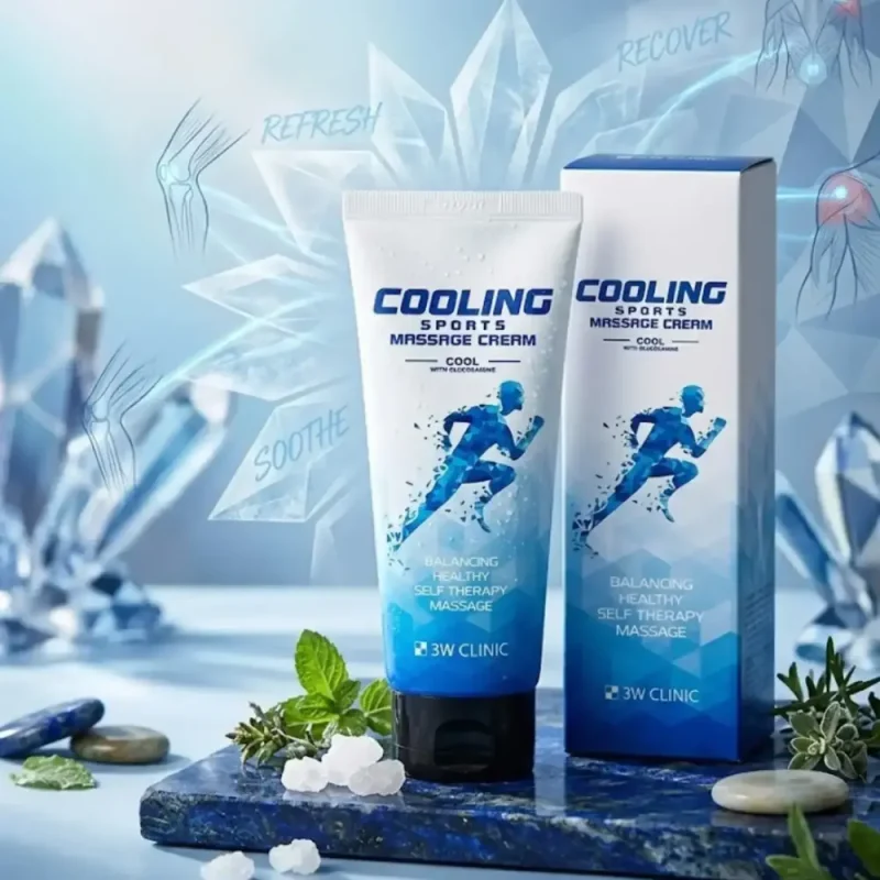 کرم ماساژ خنک‌کننده 3W Clinic مدل Cooling حجم 120میل - Image 2