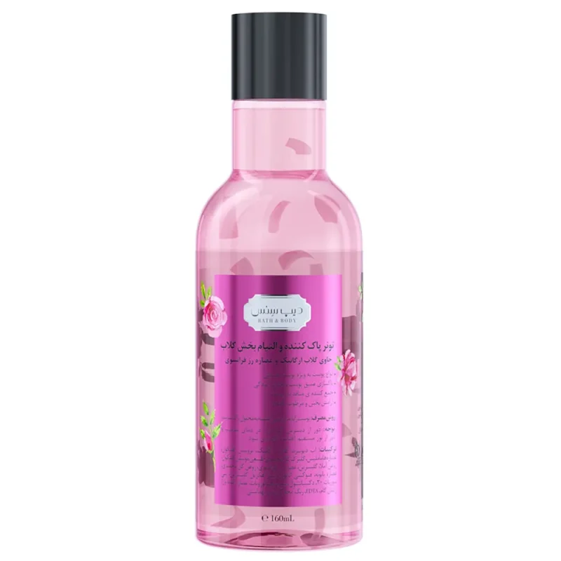 تونر گلاب دیپ سنس Rose Water حجم ۱۶۰ میل - Image 2