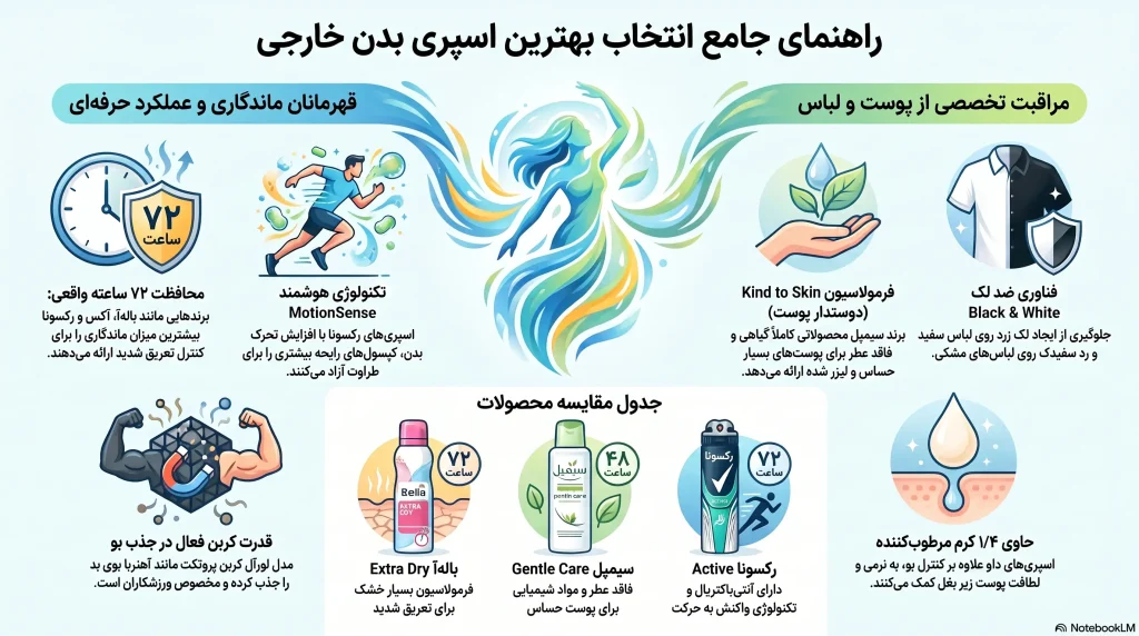 راهنمای انتخاب بهترین اسپری بدن