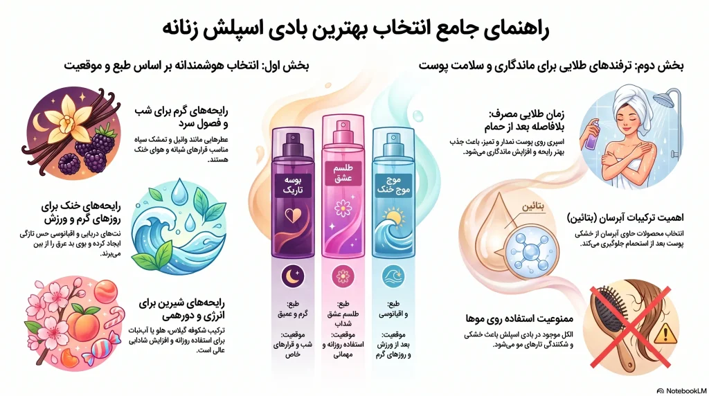 راهنمای انتخاب بهترین بادی اسپلش