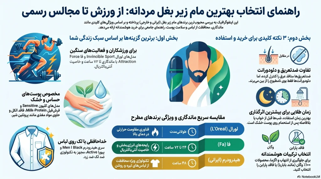 راهنمای انتخاب دئودورانت مردانه