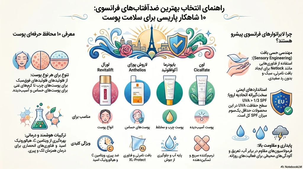راهنمای انتخاب ضدآفتاب های فرانسوی