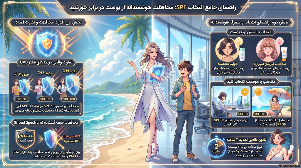 راهنمای جامع انتخاب ضدآفتاب