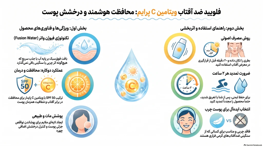 ضد آفتاب ویتامین سی پرایم