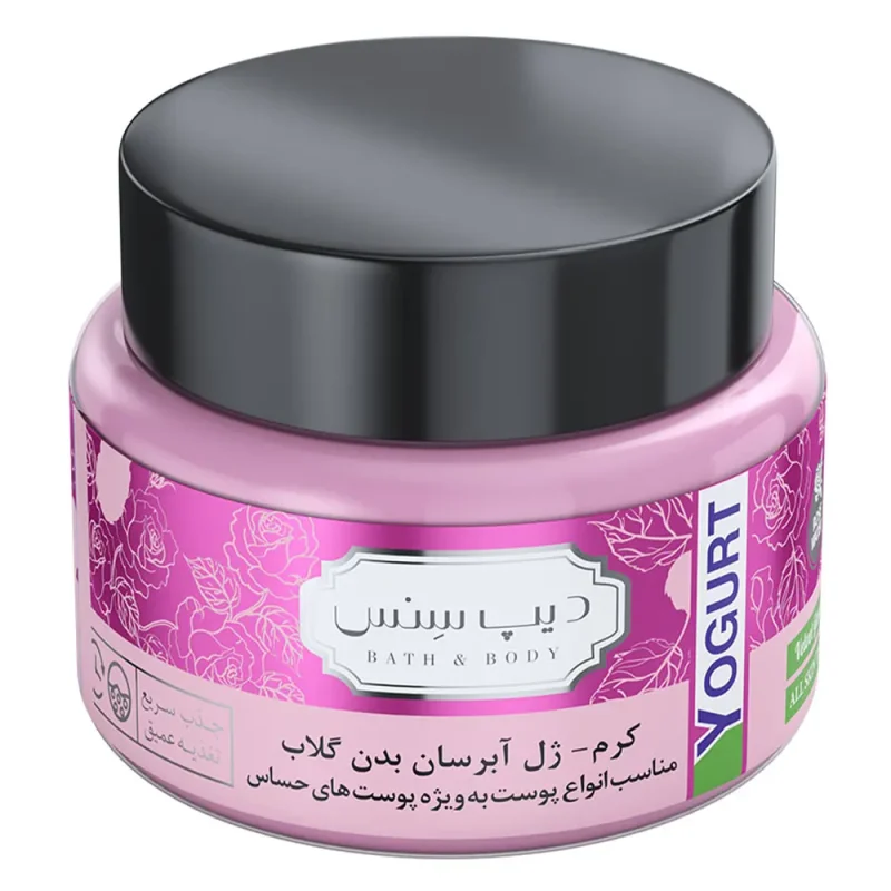 ماست بدن گلاب دیپ سنس Rose Water حجم ۲۵۰ میل - Image 2