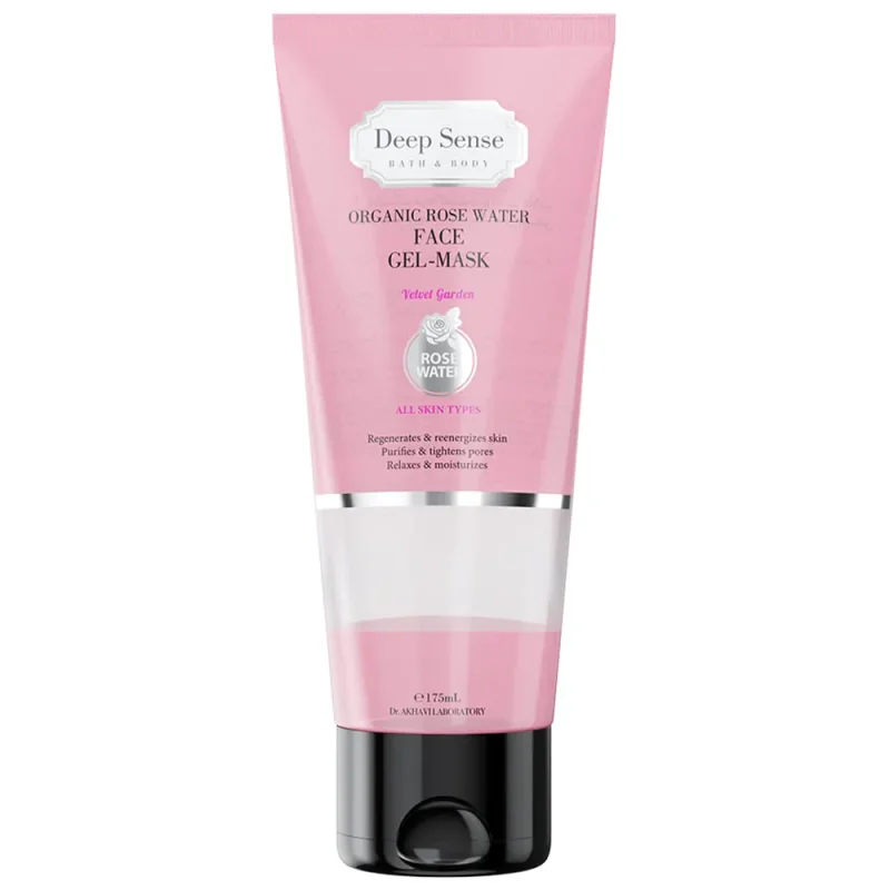 ژل ماسک صورت گلاب دیپ سنس Rose Water حجم ۲۲۵ میل