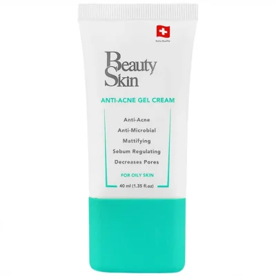 کرم ژل ضدآکنه بیوتی اسکین Anti Acne حجم ۴۰ میل