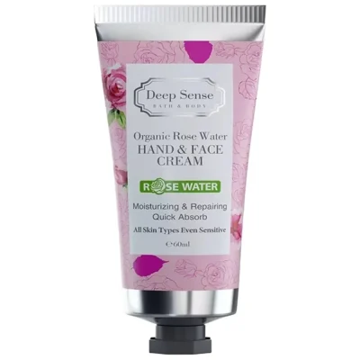 کرم مرطوب کننده گلاب دیپ سنس Rose Water حجم ۶۰ میل