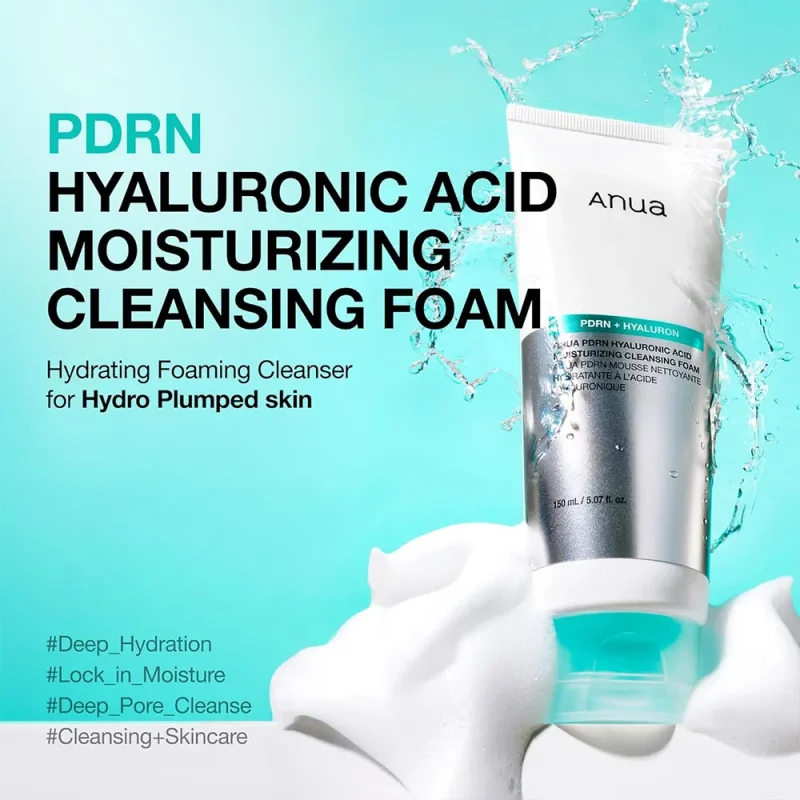 فوم شوینده آبرسان آنوا مدل PDRN+Hyaluronic حجم 150میل - Image 2