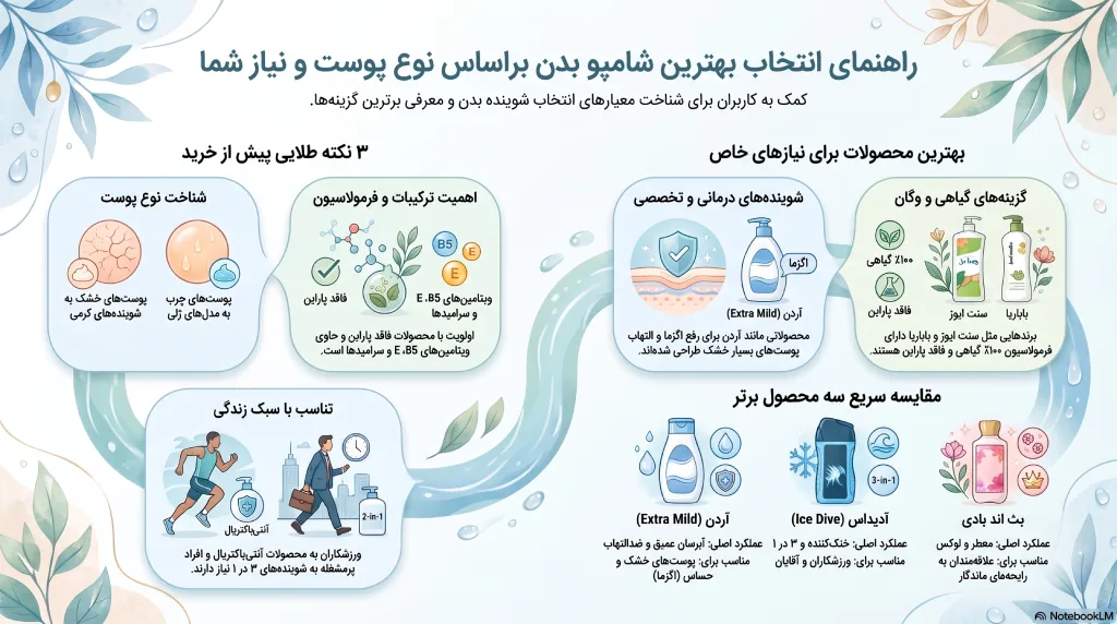 بهترین شامپو بدن