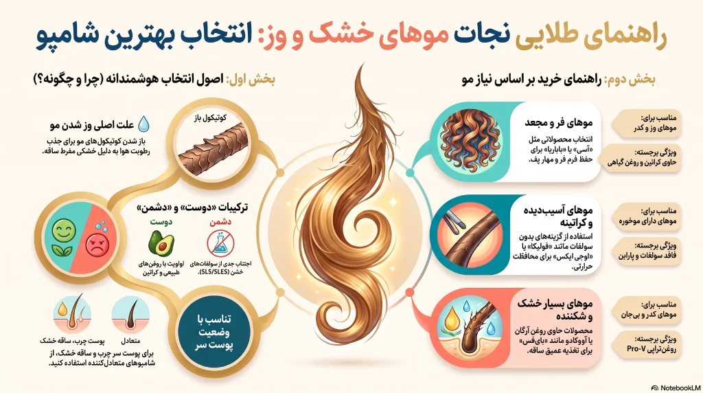 بهترین شامپو موی وز وخشک