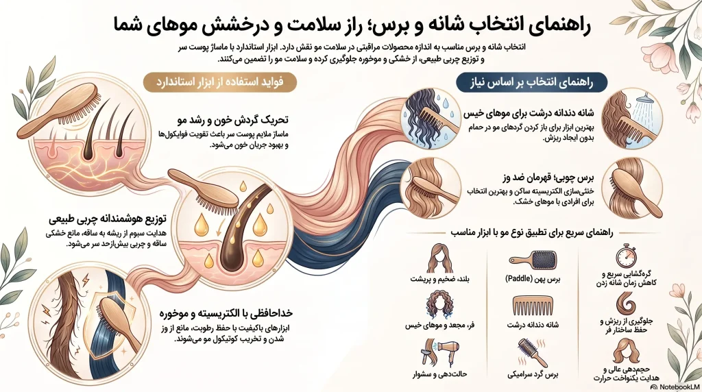 راهنمای انتخاب شانه و برس