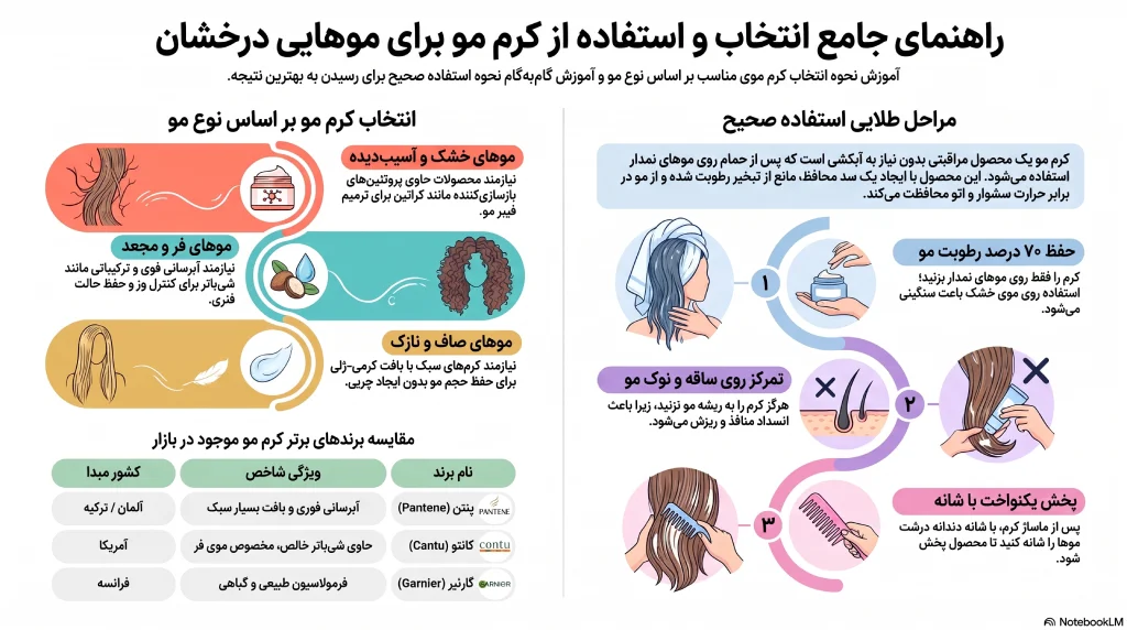 راهنمای انتخاب کرم مو