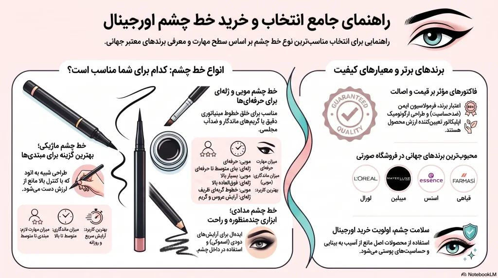 راهنمای جامع انتخاب خط چشم