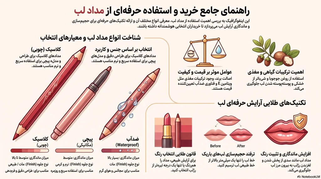 راهنمای جامع خرید مداد لب