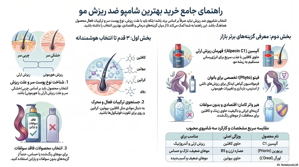 راهنمای خرید بهترین شامپو ضد ریزش مو