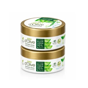 کرم کاسه‌ای دالان مدل d’Olive بسته ۲ عددی aloe vera