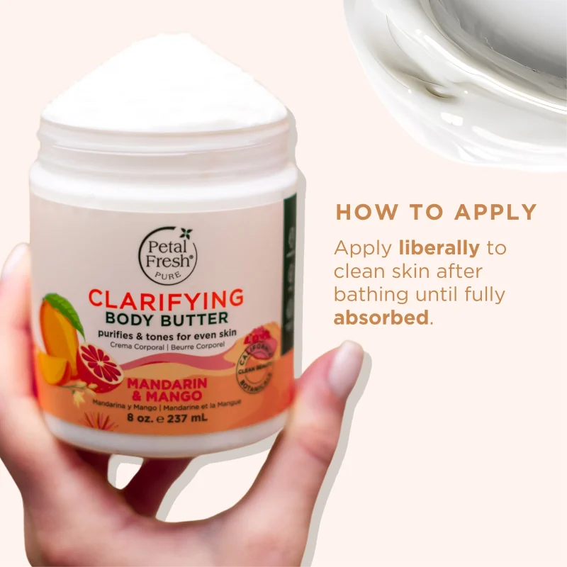 کره بدن شفاف‌کننده پتال فرش Pure Clarifying Mandarin & Mango 237 میلی‌لیتر