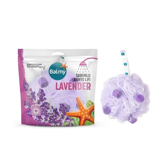 لیف حمام صابوندار بالمی مدل Lavender لیف حمام صابوندار بالمی مدل Lavender