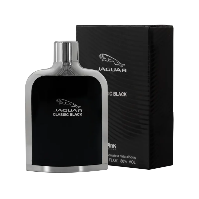 ادوپرفیوم مردانه پینک ویژوآل مدل Jaguar Classic Black حجم 100میل