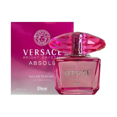 ادوپرفیوم زنانه پینک ویژوآل مدل Versace Crystal حجم 100میل