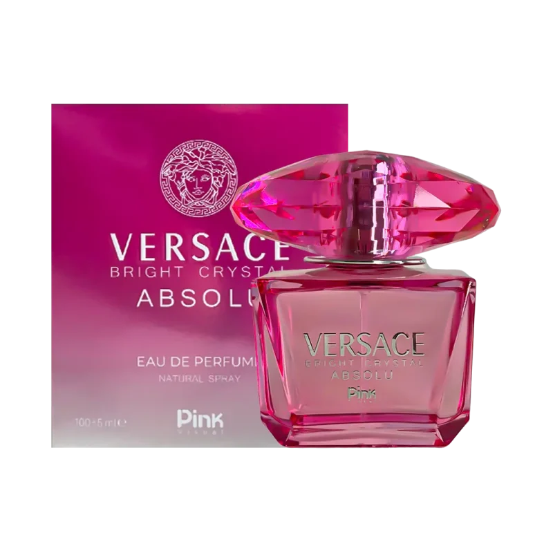 ادوپرفیوم زنانه پینک ویژوآل مدل Versace Crystal حجم 100میل ادوپرفیوم زنانه پینک ویژوآل مدل Versace Crystal حجم 100میل