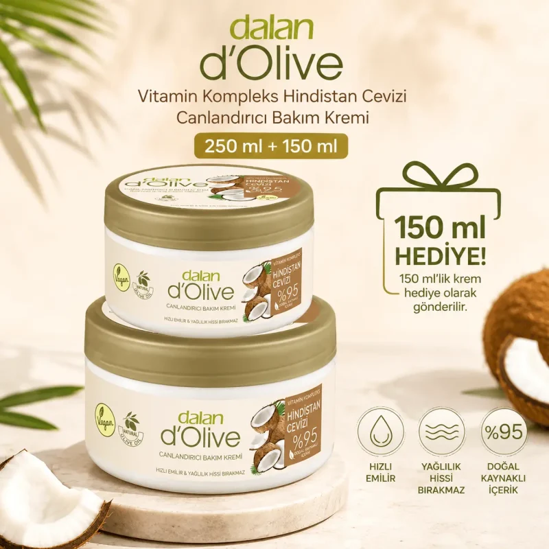 کرم کاسه‌ای دالان مدل d’Olive بسته ۲ عددی coconut2