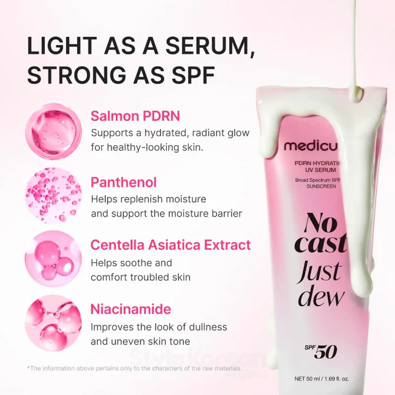 ضدآفتاب مدیکوب مدل PDRN Hydrating UV Serum