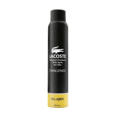 اسپری بدن مردانه اسکلاره مدل Lacoste challenge حجم 200 میلی لیتر