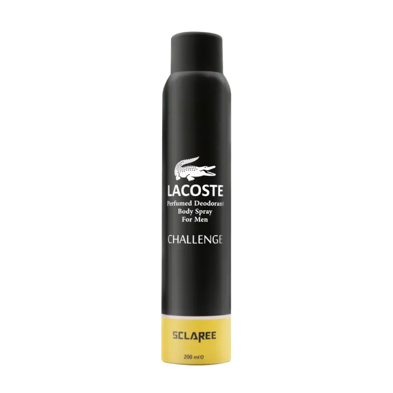 اسپری بدن مردانه اسکلاره مدل Lacoste challenge حجم 200 میلی لیتر
