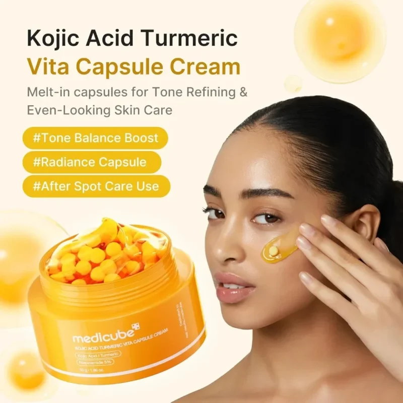 کرم کپسولی روشن‌کننده مدیکیوب مدل Kojic Acid حجم 53گرم - Image 2