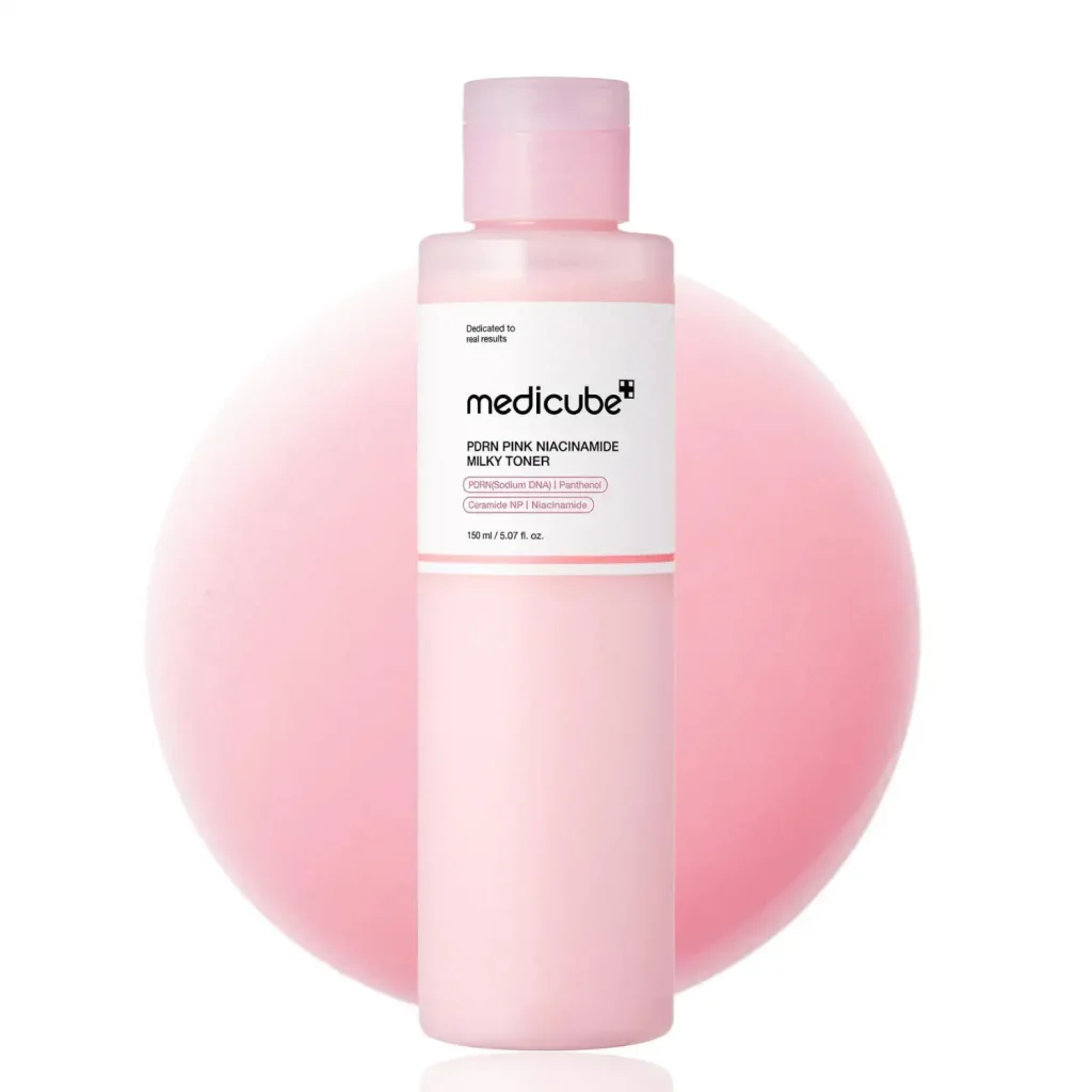 تونر شیری مدیکیوب مدل PDRN Pink Niacinamide