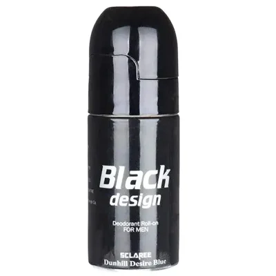 مام رول ضد تعریق مردانه اسکلاره مدل Black Design با رایحه Dunhill Desire Blue