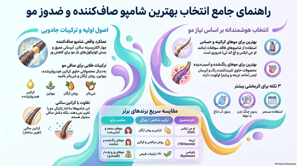 بهترین شامپو صاف کننده و ضد وز