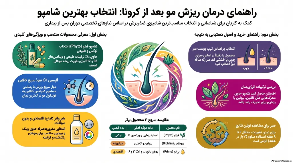 درمان ریزش مو کرونا
