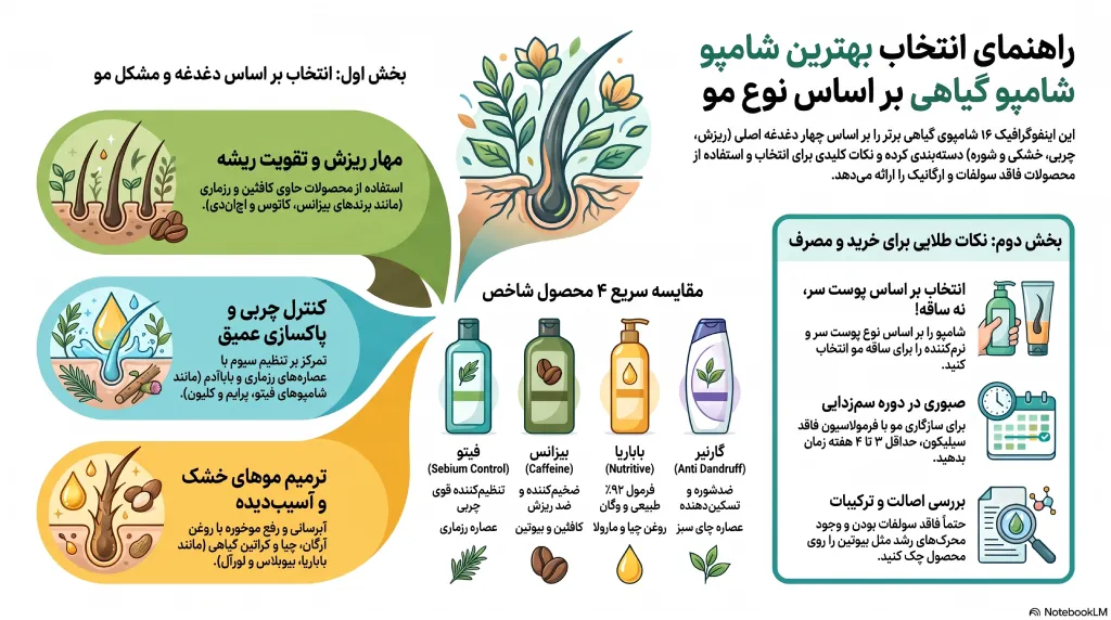 بهترین شامپو گیاهی