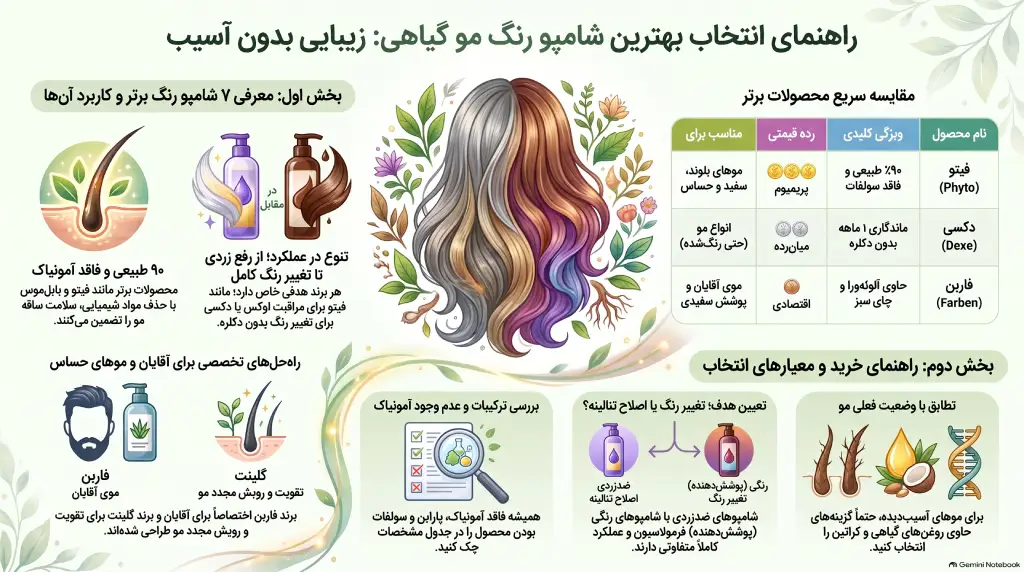 شامپو رنگ مو