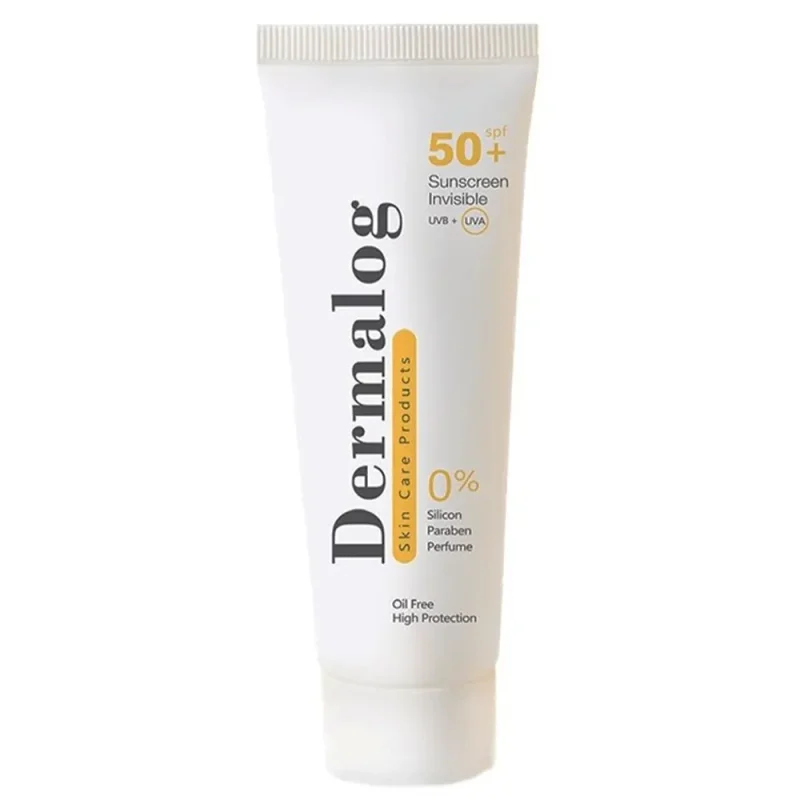 کرم ضد آفتاب بی رنگ فاقد چربی درمالوگ SPF50 کرم ضد آفتاب بی رنگ فاقد چربی درمالوگ SPF50