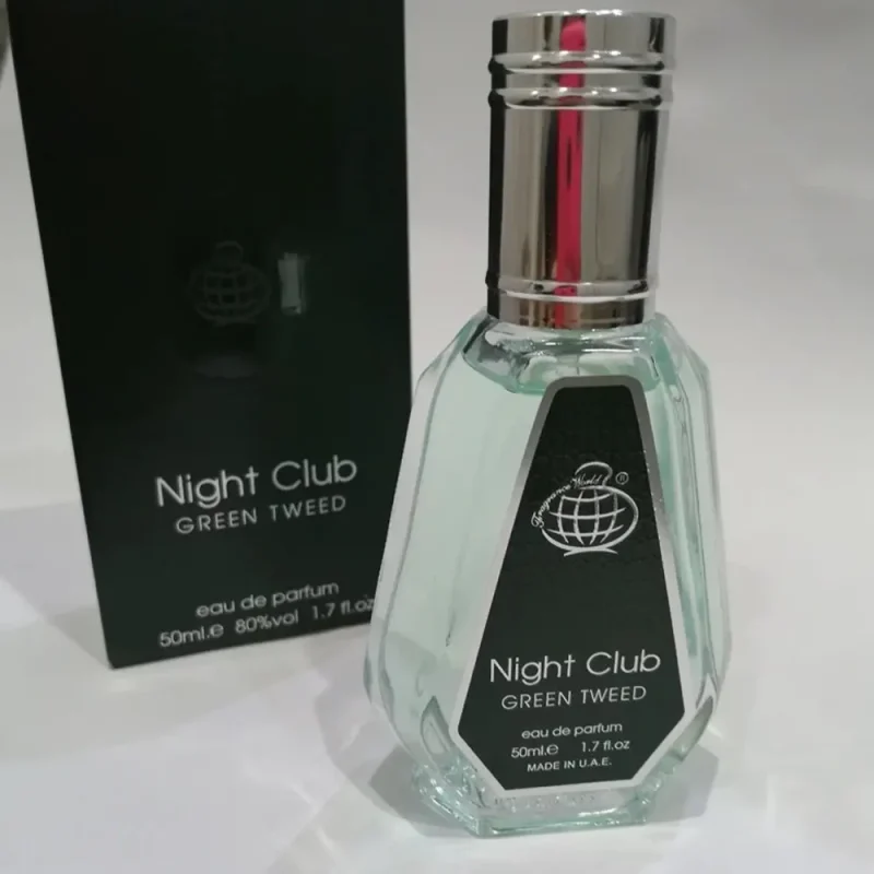 ادوپرفیوم مردانه فراگرنس ورد Night Club Green Tweed حجم 50 میل - Image 2