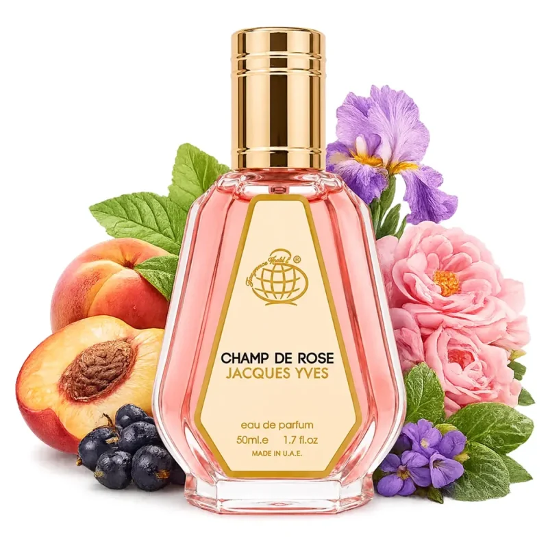 ادوپرفیوم زنانه فراگرنس ورد Champ De Rose Jacques Yves حجم ۵۰ میل - Image 3