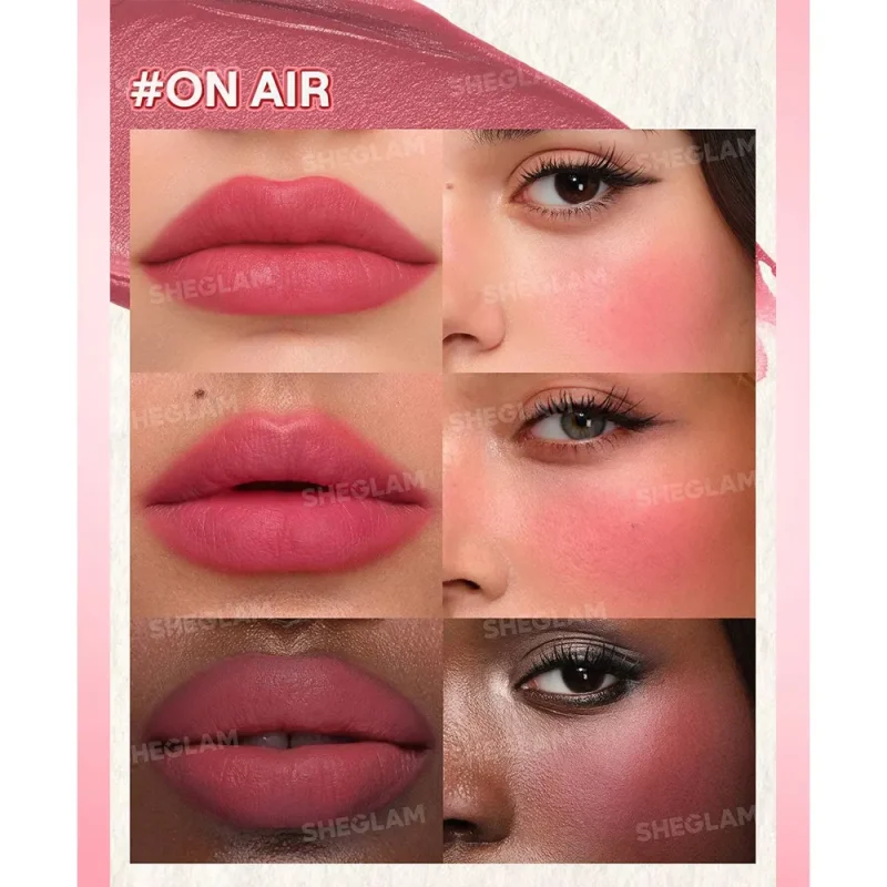 رژلب و رژگونه کرمی شیگلم مدل Air Plush  - تصویر 3