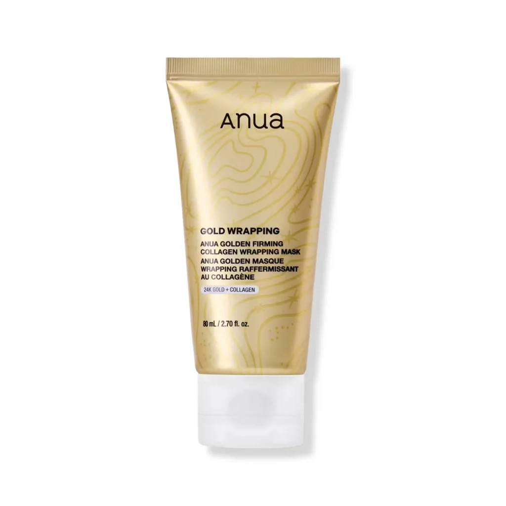 ماسک کلاژن طلایی آنوا Anua Golden Firming Collagen Wrapping Mask حجم ۸۰ میلی‌لیتر