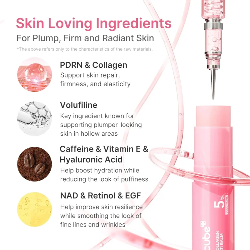 بالم چندمنظوره صورت مدیکوب مدل PDRN Pink Collagen Volume Multi Balm حجم 10 گرم1