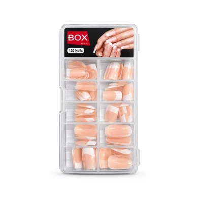 vناخن مصنوعی فرنچ 120عددی باکس بیوتی X051