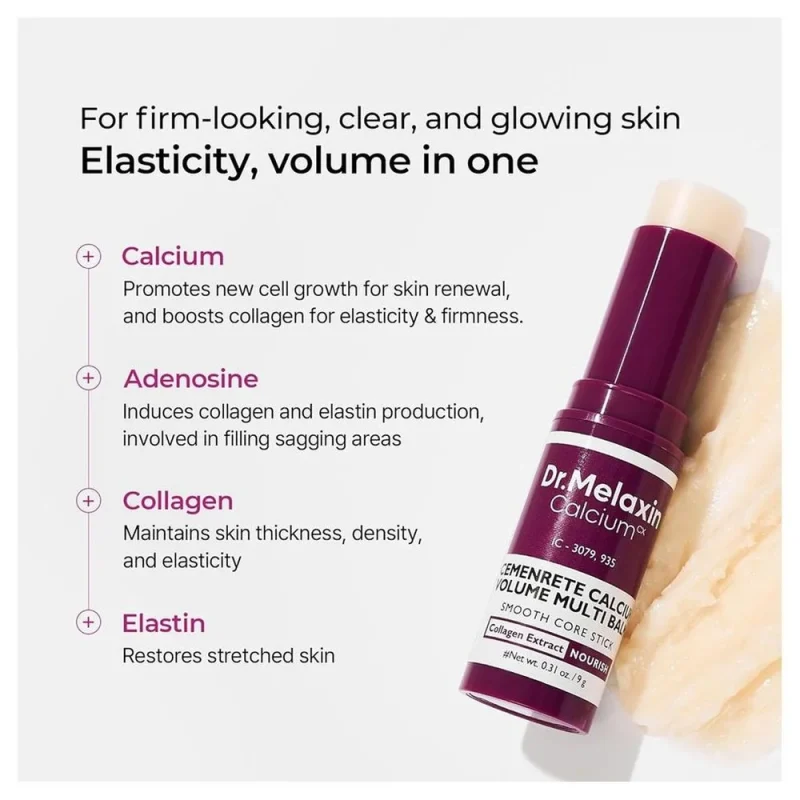 بالم چندمنظوره کلسیم دکتر ملاکسین Dr.Melaxin Calcium Volume Multi Balm حجم ۹ گرم3