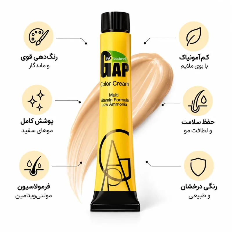 کرم رنگ مو گپ Multi Vitamin1