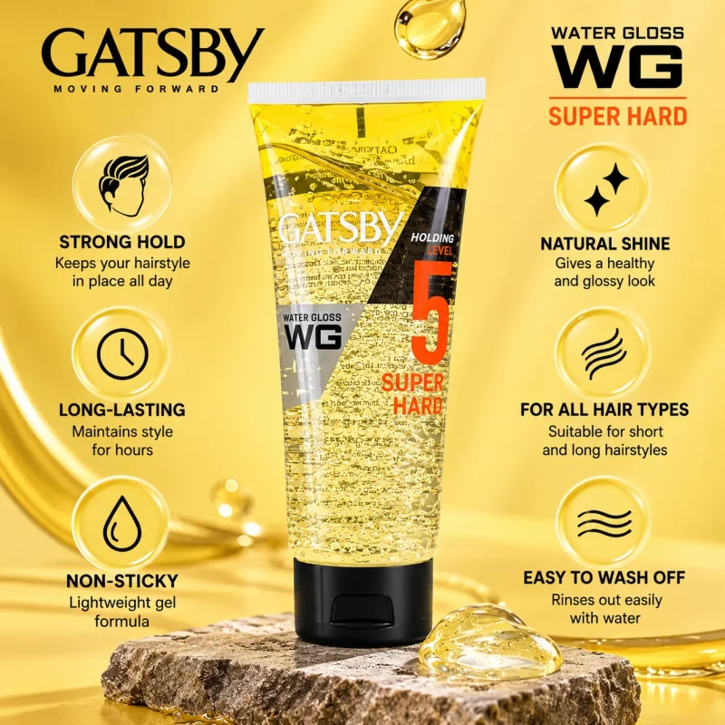 ژل مو گتسبی مدل Styling Gel Super Hard حجم 100 گرم1