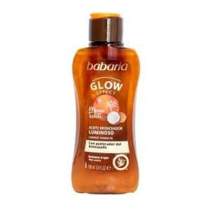 روغن برنزه‌کننده باباریا Babaria Glow Effect Monoi Tahiti حجم 200 میلی‌لیتر