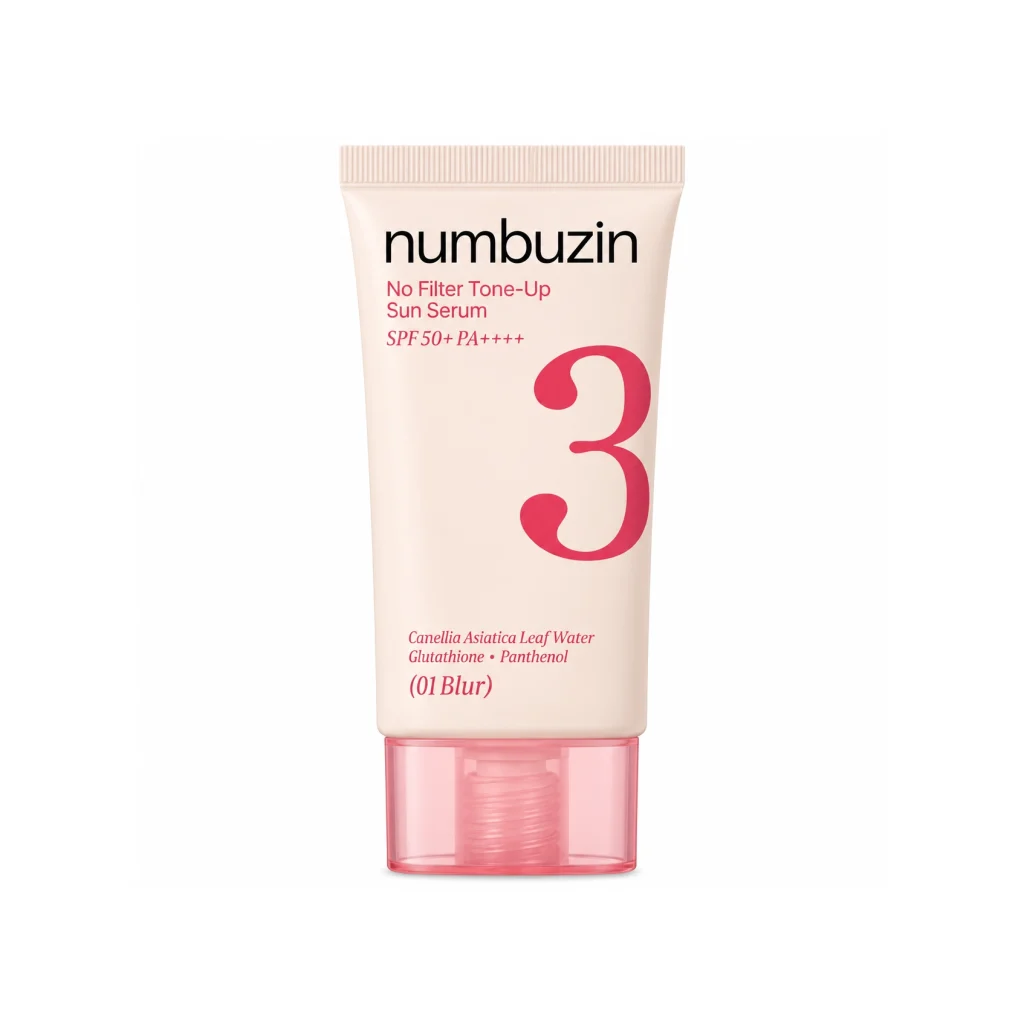 ضدآفتاب نامبوزین مدل No.3 No Filter Tone-Up Sun Serum 01 Blur حجم 50 میلی‌لیتر